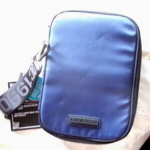 Steve Madden Blue Nylon Pencil Case